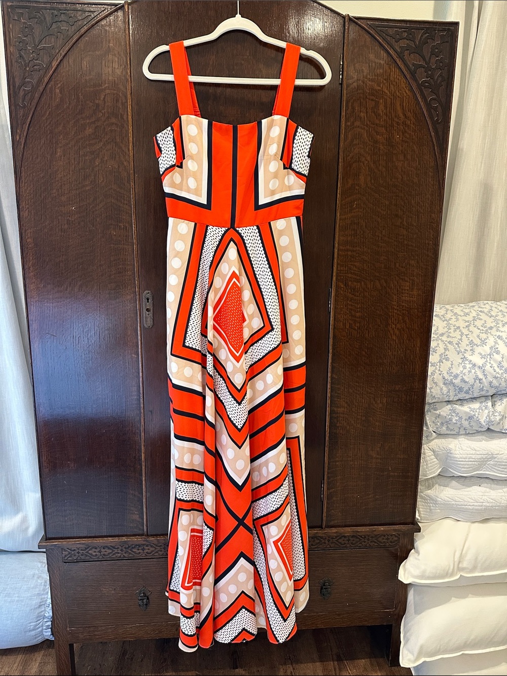 Eliza J Orange Maxi Dress